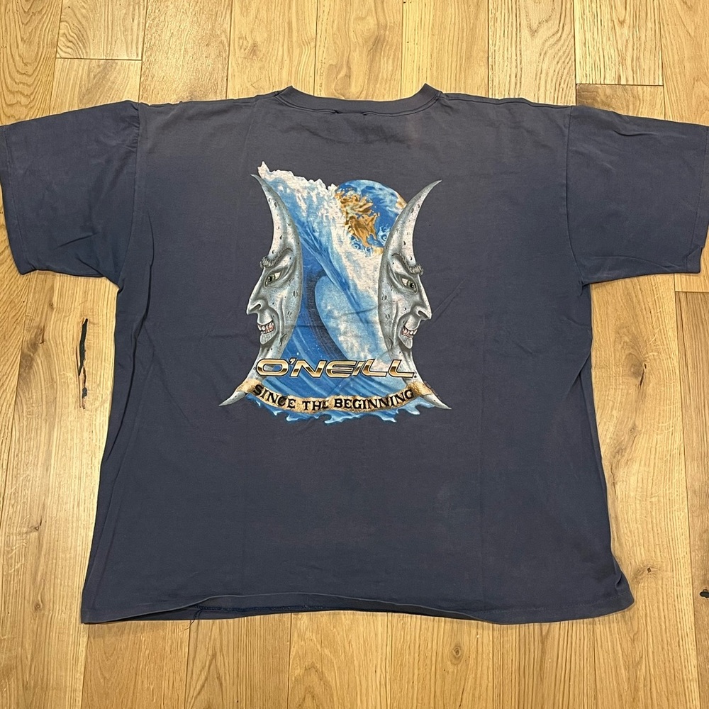 O'Neill Men's Navy Blue T-Shirt Vintage